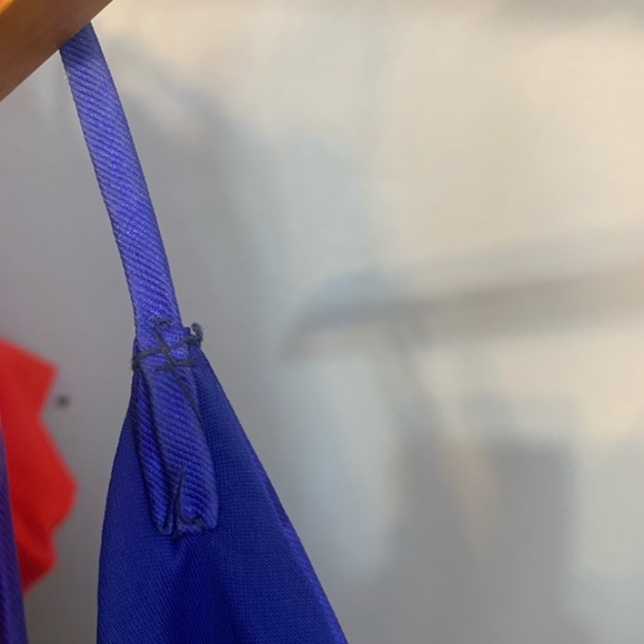 𝅺BLUE PINK FLORAL PROM DRESS - Picture 7 of 7